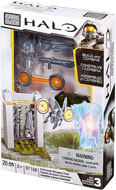 Brand new ๐ฏ Mega Bloks Halo Forerunner Weapons Pack Set #97166 ๐ 3 Brand new ๐ฏ Mega Bloks Halo Forerunner Weapons Pack Set #97166 ๐