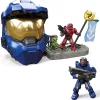 Outlet 😉 Halo Blue Spartan Helmet Capture the Flag Set [Spartan Mark VI & Spartan Trailblazer Micro Figures!] 🧨 -Halo shop megagwy98