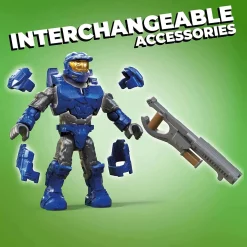 Outlet 😉 Halo Blue Spartan Helmet Capture the Flag Set [Spartan Mark VI & Spartan Trailblazer Micro Figures!] 🧨 -Halo shop megagwy98 inset3