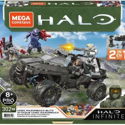 Promo ⭐ Halo Infinite UNSC Razorback Blitz Set [Includes Spartan Kelly-087, UNSC Marine, Brute Warrior & Grunt Mule] 🤩