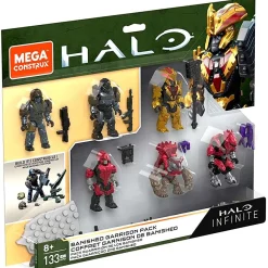 Flash Sale 🎉 Halo Infinite Banished Garrison Pack Mini Figure 6-Pack Set [Spartan Trailblazer, UNSC Marine, Brute Chieftain, Brute Warrior, Brute Mule & Elite Mercenary] 🎉