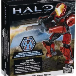 Flash Sale 🔔 Mega Bloks Halo Magnetic Figures UNSC Flame Marine Set #29678 [Red] 🛒