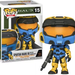Discount 🎁 Funko Halo Infinite POP! Halo Spartan Mark VII with Commando Rifle (Deco) Vinyl Figure #15 [Includes Game Code!] ⌛
