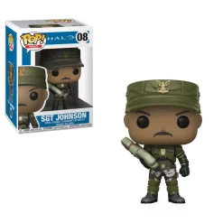 Cheap 💯 Funko POP! Halo Sgt. Johnson Vinyl Figure #08 [No Cigar, Regular Version, Damaged Package] 🤩