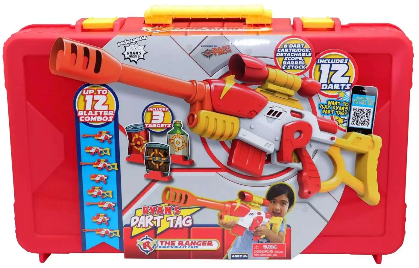 Brand new ๐ Ryan's World Ryan's Dart Tag The Ranger Build 'N' Blast Case ๐ 3 Brand new ๐ Ryan's World Ryan's Dart Tag The Ranger Build 'N' Blast Case ๐