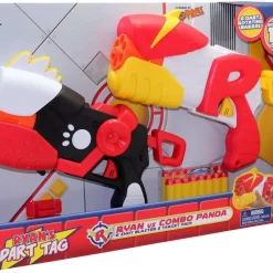 Wholesale 😉 Ryan's World Ryan's Dart Tag Ryan vs Combo Panda Exclusive 6 Shot Blaster & Target Pack 🥰