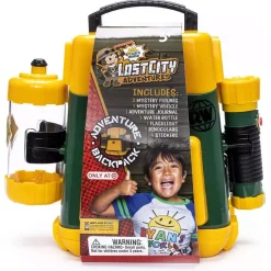 New 🤩 Ryan's World Lost City Adventures Adventure 🎒 Backpack Exclusive Playset 🔔