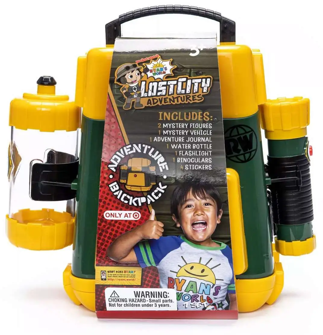 New ๐คฉ Ryan's World Lost City Adventures Adventure ๐ Backpack Exclusive Playset ๐ 3 New ๐คฉ Ryan's World Lost City Adventures Adventure ๐ Backpack Exclusive Playset ๐