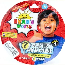 Top 10 ✔️ Ryan's World Mystery Microverse (RANDOM Series) Mystery Pack [2 RANDOM Figures] 🛒 -Halo shop ryanmystmicros2pk inset2