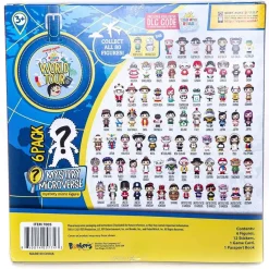 Cheapest 💯 Ryan's World World Tour Mystery Microverse Pasport Pack Micro Figure 6-Pack Starter Set [6 RANDOM Figures] 😀 -Halo shop ryanpasportpack inset3