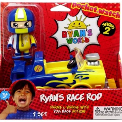 Best Pirce ⌛ Ryan's World Series 2 Ryan's Race Rod 3-Inch Figure & Vehicle 🔥