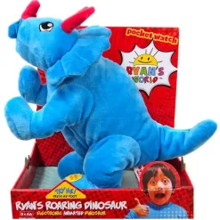 Wholesale ⌛ Ryan's World Ryan's Roaring Dinosaur 13-Inch Plush Figure [Blue Triceratops] 🔔