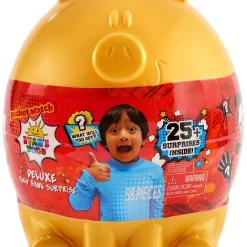 Discount 🛒 Ryan's World Piggy Bank Surprise Exclusive Deluxe Set [Damaged Package] 👍
