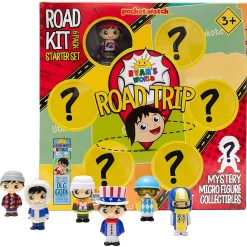 Promo 🎉 Ryan's World Road Trip Road Kit Mystery Micro Figure 6-Pack Starter Set 🔔