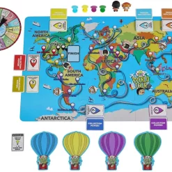 Promo 😉 Ryan's World World Tour Board Game [2 Exclusive Micro Figures] 💯 -Halo shop ryanworldtourgame inset2