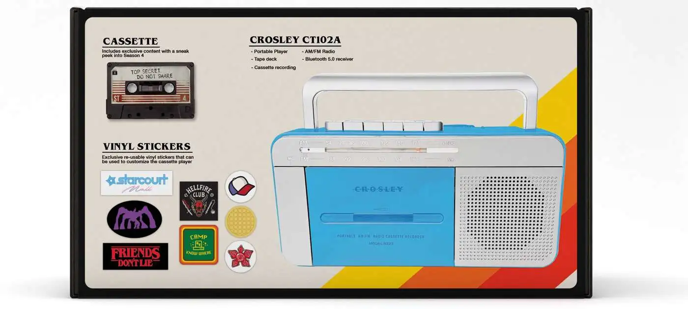 Promo ๐ Stranger Things Crosley Cassette Player & Season 4 Sneak Peak Exclusive ๐ 7 Promo ๐ Stranger Things Crosley Cassette Player & Season 4 Sneak Peak Exclusive ๐ - Image 5