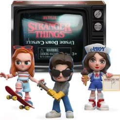 Brand new 🔥 Stranger Things Series 1 Upside Down Capsule Mystery Pack [1 RANDOM Figure, 7 Trading Cards & More!] ⌛ -Halo shop strangerthingsyume inset3