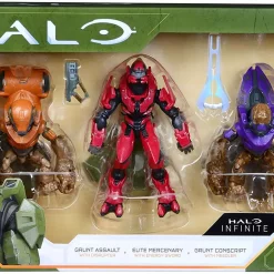 Budget ๐ Halo Infinite Grunt Assault, Elite Mercenary & Grunt Conscript Exclusive Action Figure 3-Pack โ๏ธ